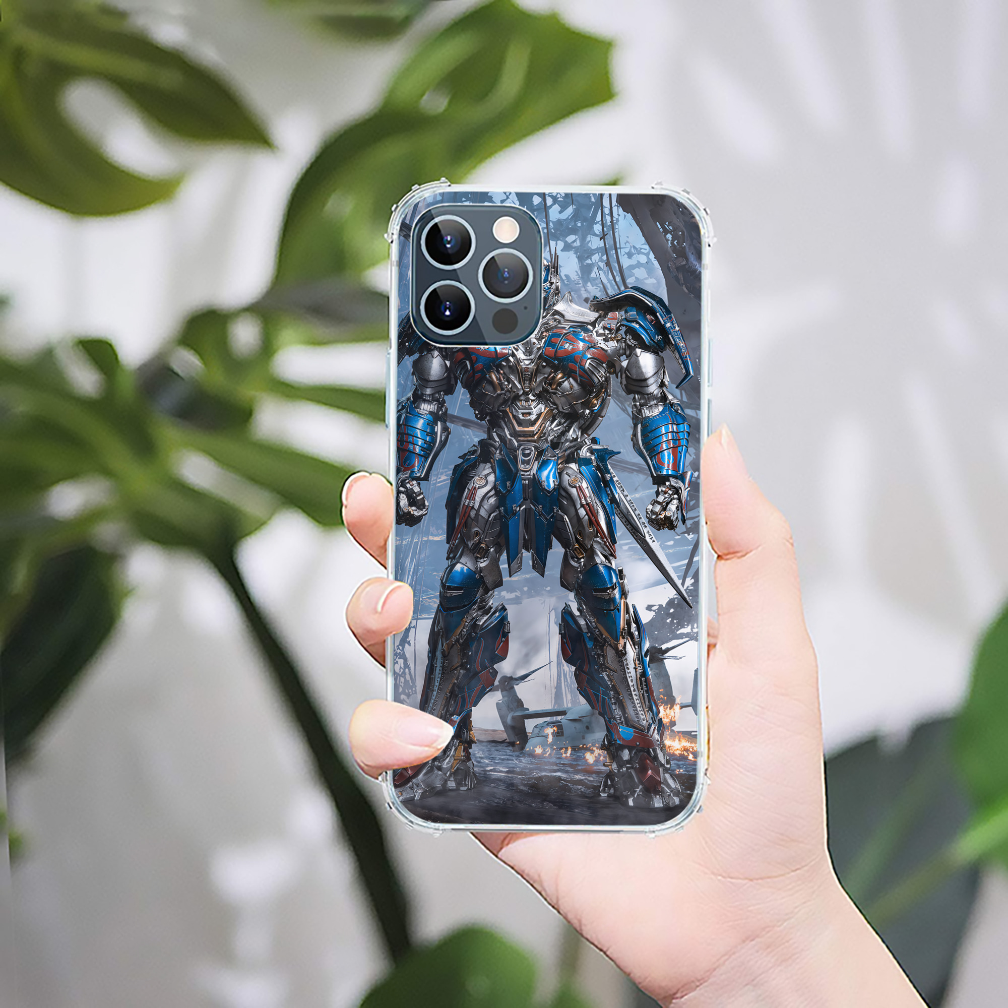 （画像用） Transformers トランスフォーマー 【iPhone 12シリーズ対応】透明スマホケース（クリアソフトケース）